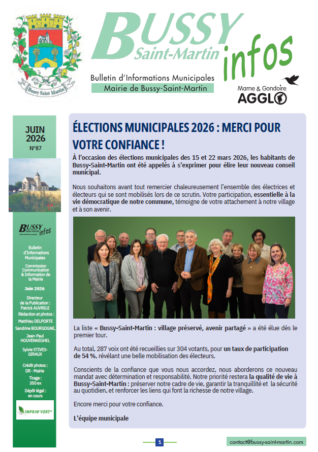 BUSSY INFOS N°87