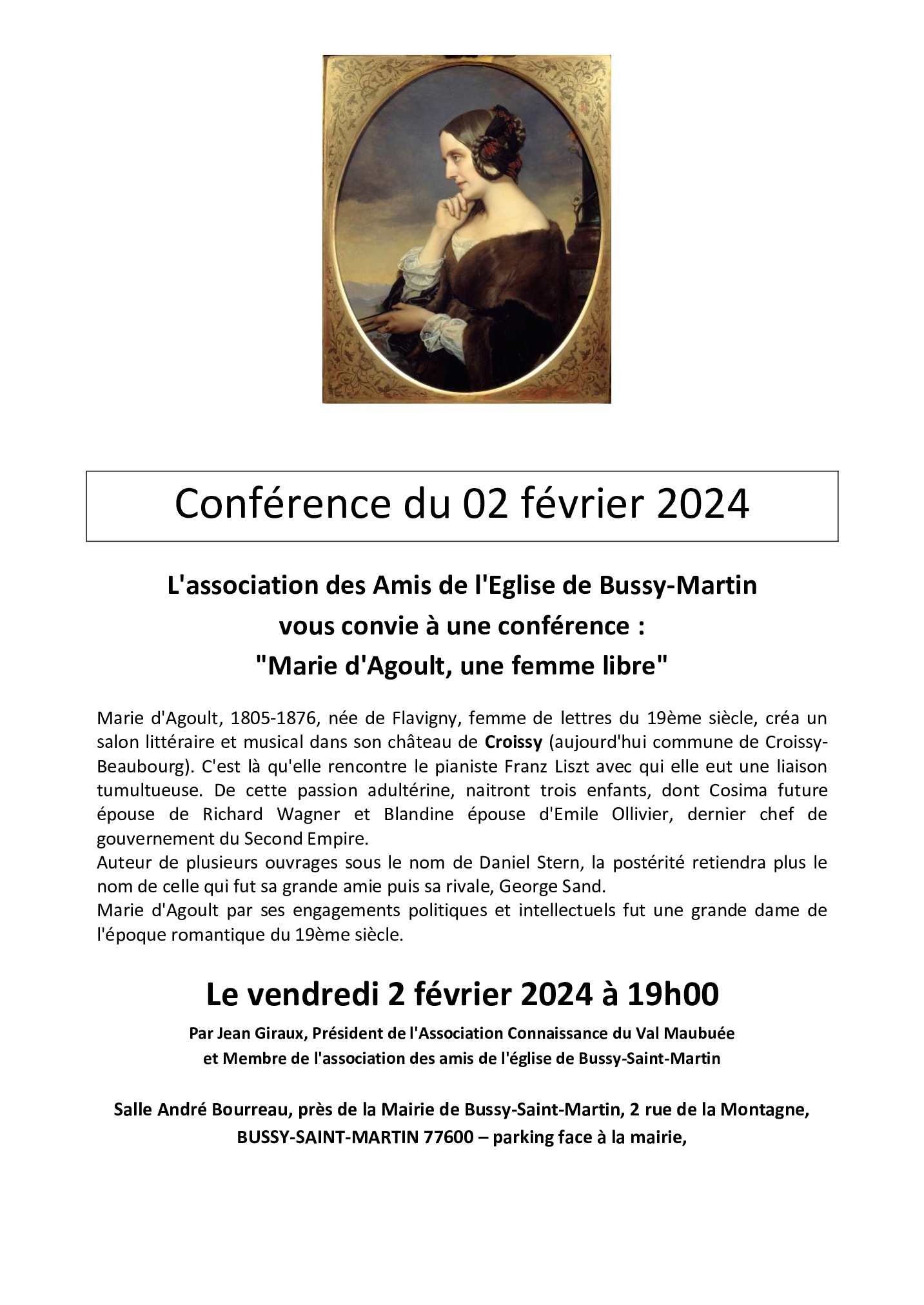Conférence du 2 février 2024