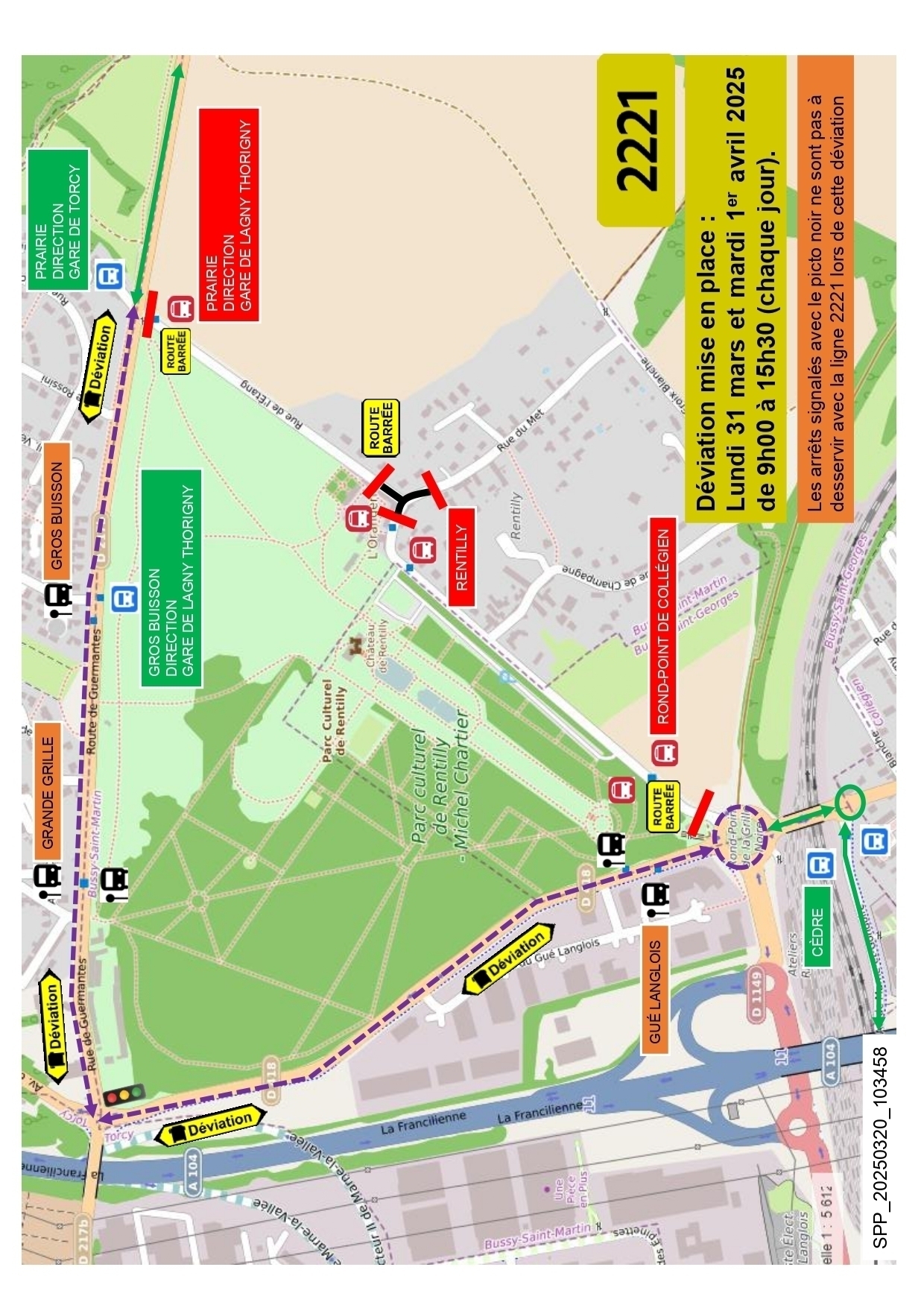 Plan travaux rue de l'Etang et rue du Met