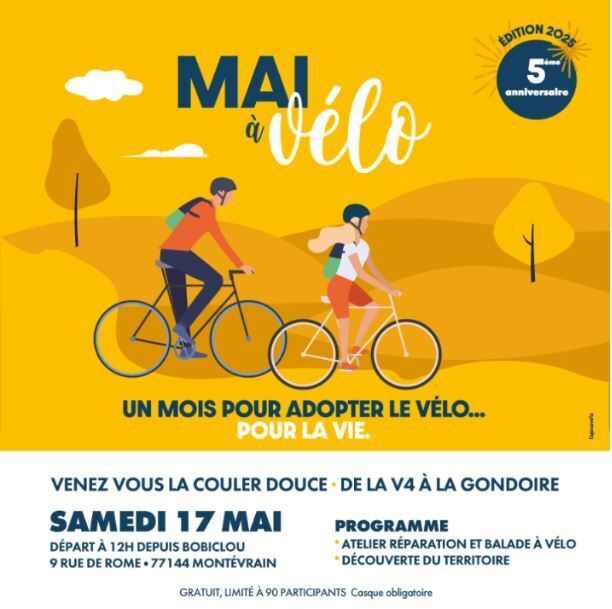 Mai à vélo