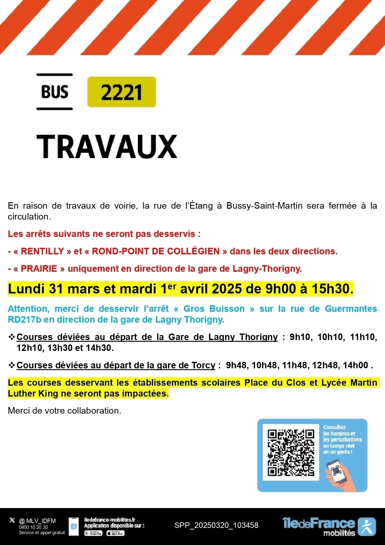 Travaux rue de l'Etang et rue du Met